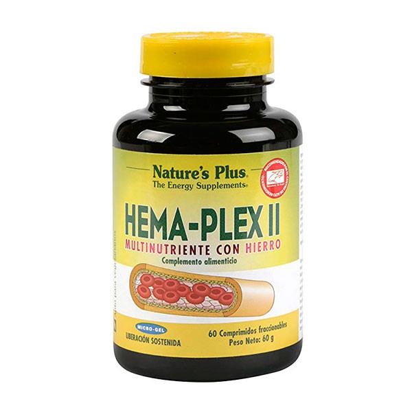Natures Plus Hema-Plex II, 60 comprimidos | Compra Online