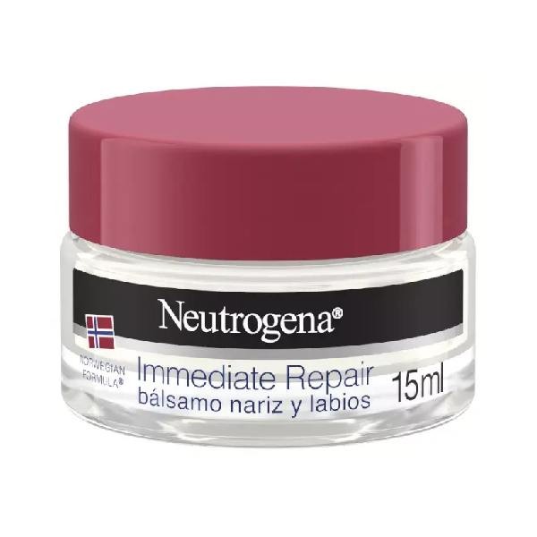 Neutrógena Bálsamo Reparación Inmediata Nariz y Labios, 15 ml.