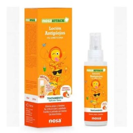 Nosa Attack Loción Antipiojos 5% Dimeticona Melocotón, 100 ml | Farmaconfianza