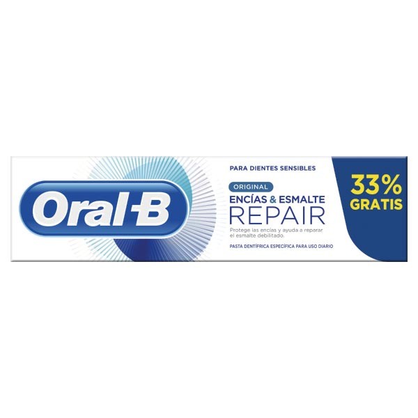 Oral-B Encías & Esmalte Repair Oiriginal Pasta Dental, 75 ml + REGALO 25 ml | Farmaconfianza