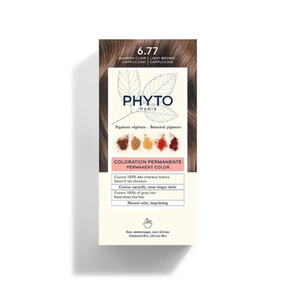 PhytoColor Sensitive 6.77 Marrón Claro Capuchino|Farmaconfianza