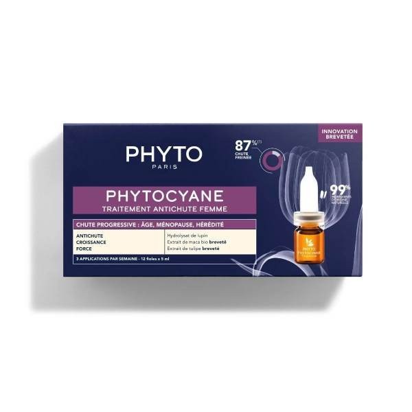 Phytocyane Tratamiento Anticaída Progresiva Mujer, 12 ampollas + REGALO