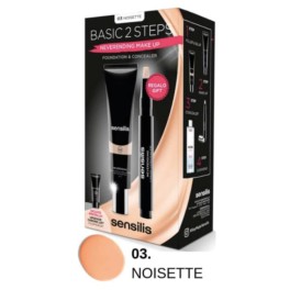Sensilis Neverending Maquillaje Fluido 03 NOISETTE, 30 ml con REGALO Liquid Concealer 02 Noix y Minitalla Upgrade Filler & Blur|Farmaconfianza