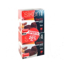 Siken Diet DUPLO Barrita de Crema de Cacao, 2 x 5 unidades