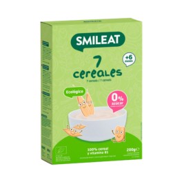 Smileat Papilla 7 cereales ecológicos, 200g