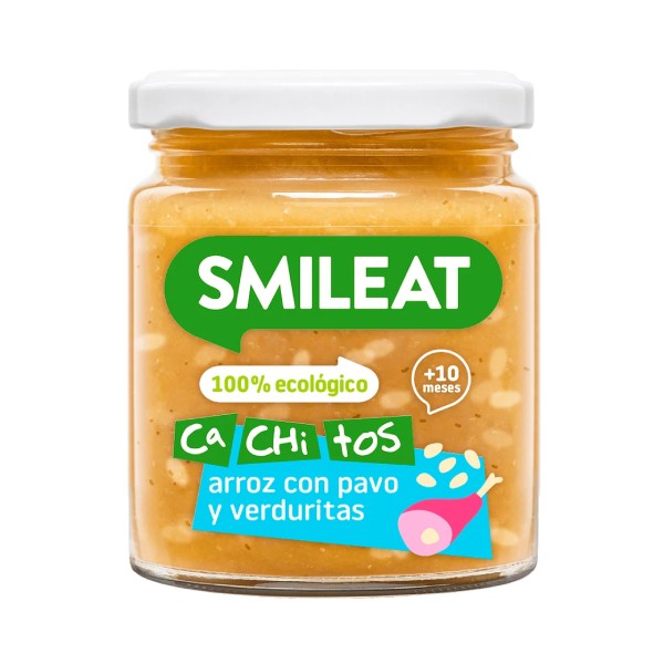 Smileat Potito Cachitos Arroz con Pavo y Verduritas, 230g