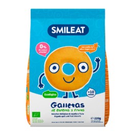 Smileat Galletas de Espelta y Fruta, 220g