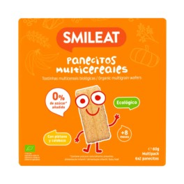Smileat Panecitos Multicereales con Plátano y Calabaza, 60g