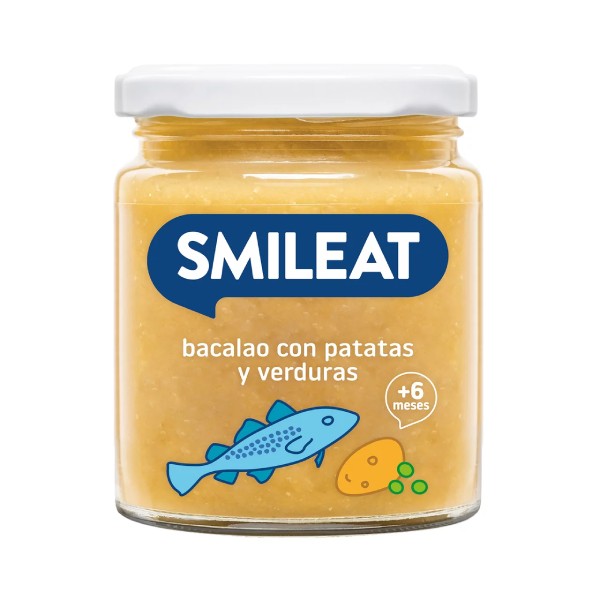 Smileat Potito de Bacalao con Patatas y Verdura, 230g