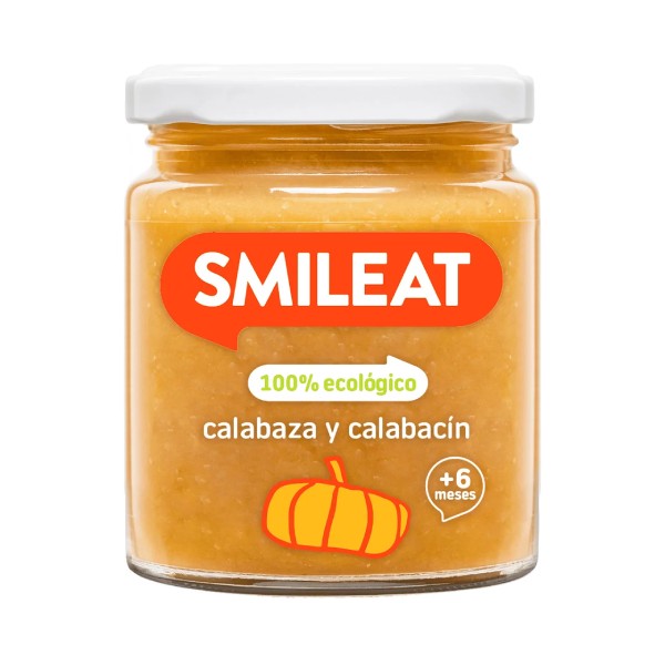 Smileat Potito de Calabaza y Calabacín, 230g