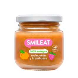 Smileat Potito Melocotón y Frambuesa, 130g