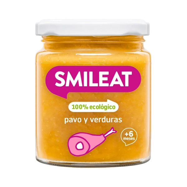 Smileat Potito de Pavo y Verduras, 230g