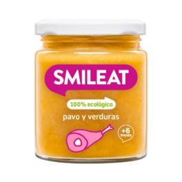 Smileat Potito de Pavo y Verduras, 230g