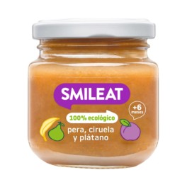 Smileat Potito Pera, Ciruela y Plátano, 130g