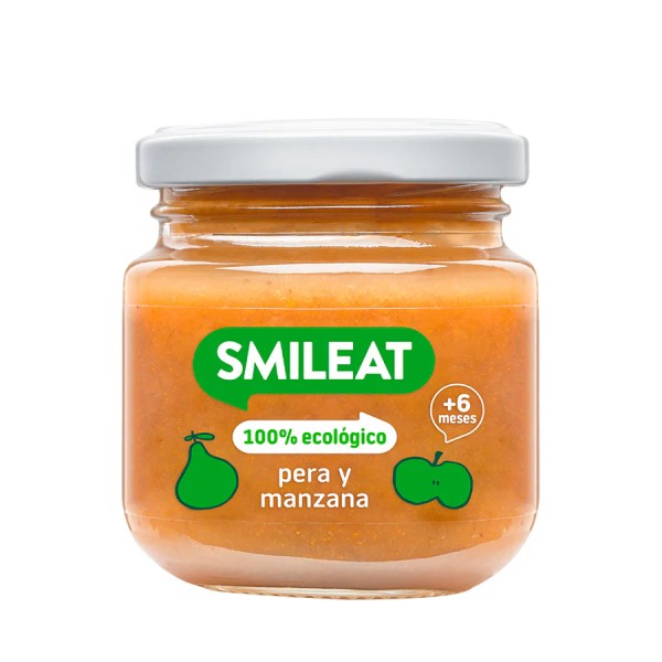 Smileat Potito de Pera y Manzana, 130g