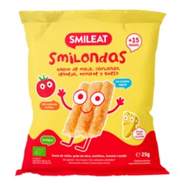Smileat Smilondas Snacks Tomate y Queso, 25g