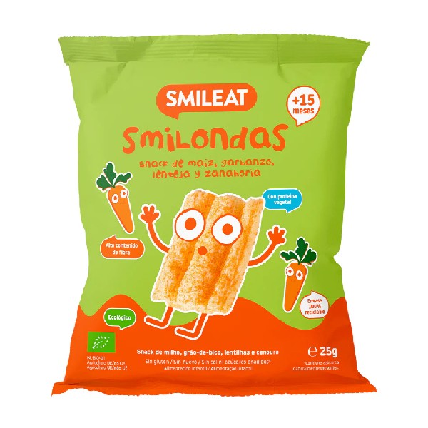 Smileat Smilondas de Zanahorias, 25g
