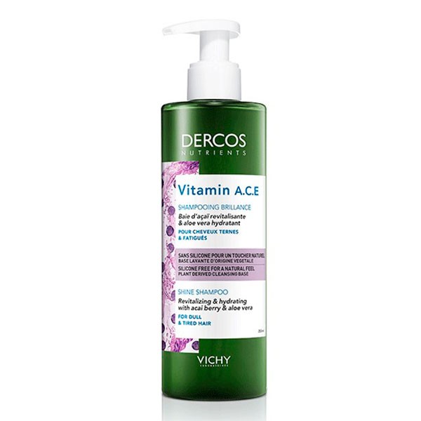 Vichy Dercos Nutrients Champú Vitaminas, 250ml | Farmaconfianza | Farmacia Online