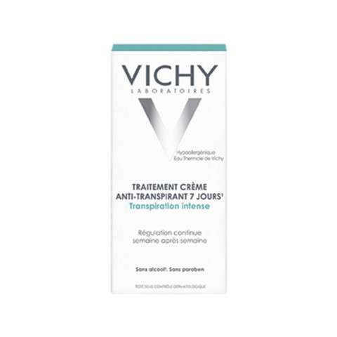 Vichy Desodorante Anti-Transpirante 7 Días Crema, 40 ml.