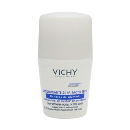 Vichy Desodorante 24h sin sales de aluminio. Roll-on, 50 ml