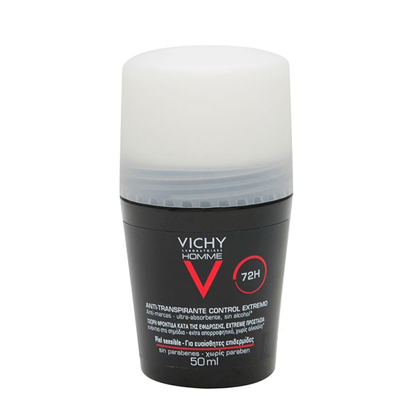 Vichy Homme Desodorante Antitranspirante Control Extremo Roll-on, 50 ml
