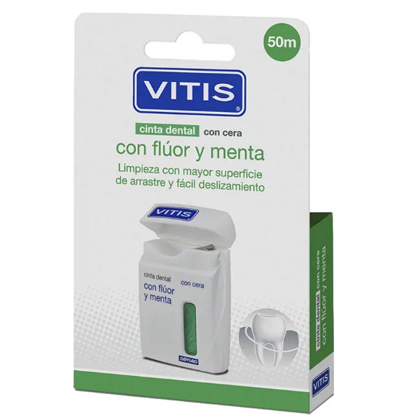 Vitis Cinta Dental Fluor Menta 1 Unidad | Compra Online