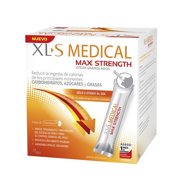 XLS Medical Max Strength, 60 sticks | Farmaconfianza