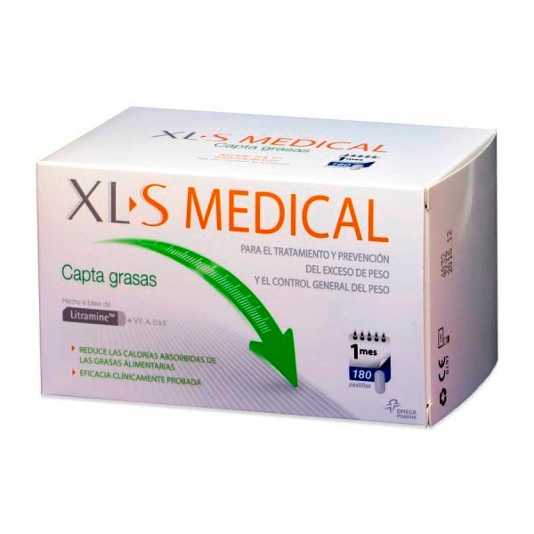 XLS Medical Captagrasas, 180 comprimidos ! Farmaconfianza