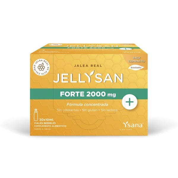 Ysana Jellysan Forte 2000 mg Jalea Real, 20 viales de 10 ml | Farmaconfianza