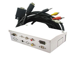 CAJA KIT CONEXION CON VGA / AUDIO / HDMI CABLES 10 METROS