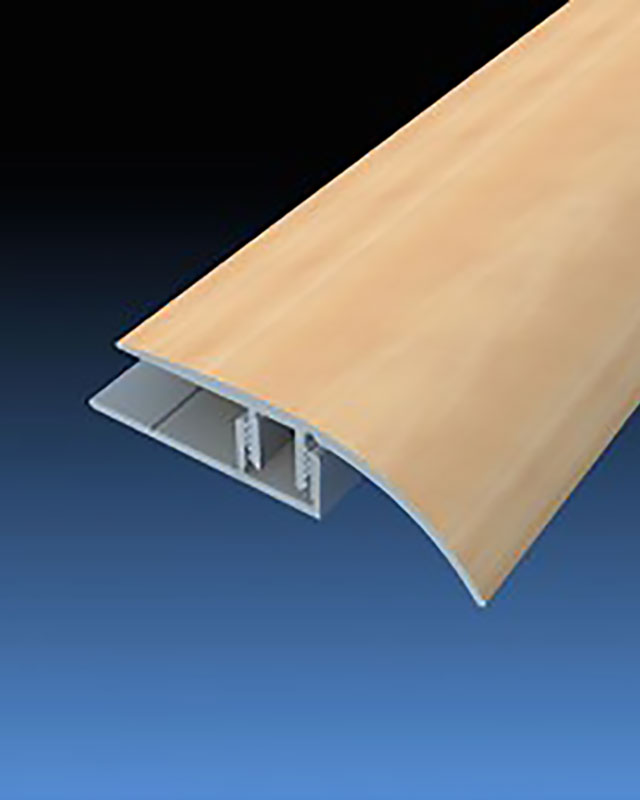 Kronotex Transition Ramp Aluminium Wood Color | Deck-Trade