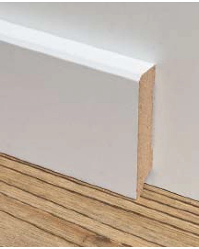 Kronotex White Lamianted Skirting | Deck-Trade