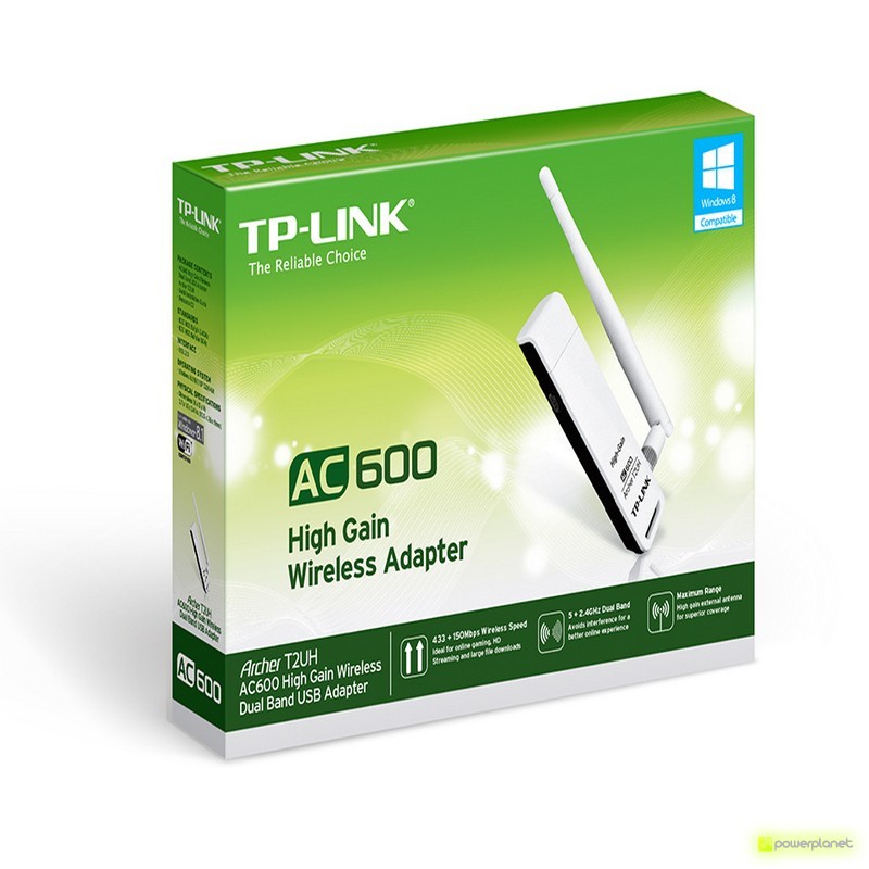 TP-Link Archer T2UH Wireless USB Adapter High gain dual band AC600 - Item1