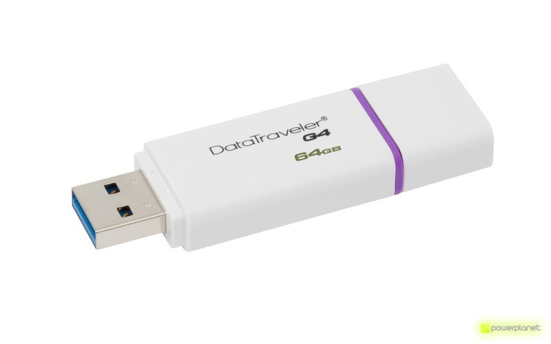 Kingston Technology DataTraveler G4 64GB 64GB USB 3.0 Roxo, Branco unidade de memória USB - Item2