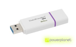 Kingston Technology DataTraveler G4 64GB 64GB USB 3.0 Roxo, Branco unidade de memória USB - Item2