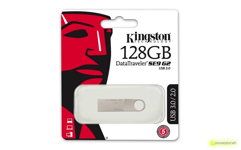 Kingston Technology DataTraveler SE9 G2 128GB 12GB USB 3.0 Prateado unidade de memória USB - Item1