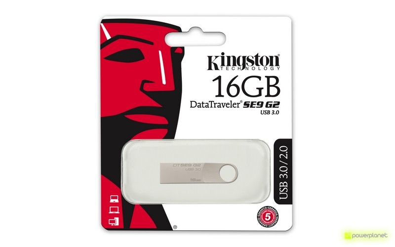 Kingston Technology DataTraveler SE9 G2 16GB 16GB USB 3.0 Prateado unidade de memória USB - Item2