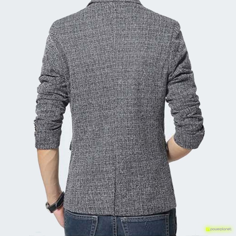 Blazer Exclusive de Linen Cinza - Homen - Item2