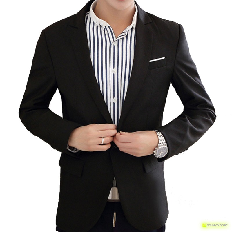 Blazer Preta Slim Fit