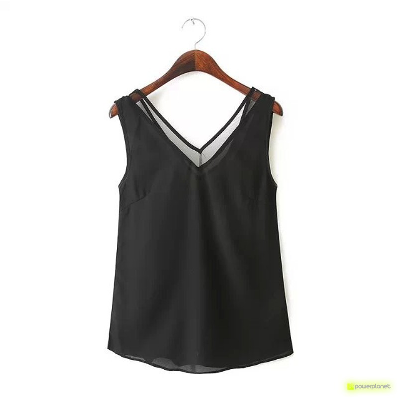 Blusa Negra Espalda en V - Ítem3