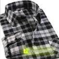 Camisa de Cuadros Gris y Negro - Hombre - Ítem