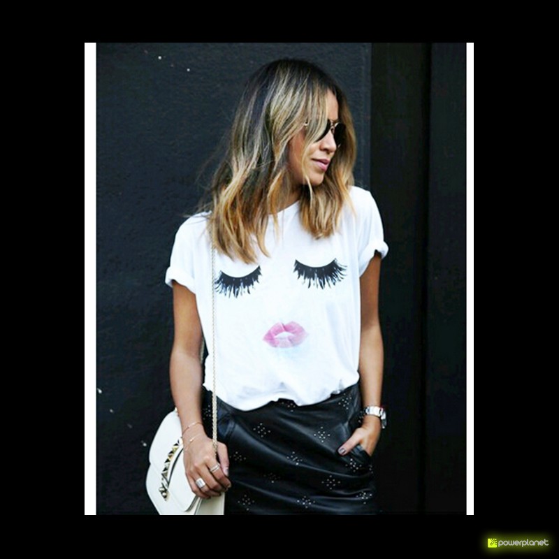 Camiseta Print Beautiful Blanca - Ítem1