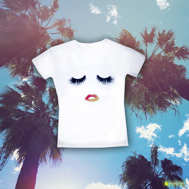 Camiseta Print Beautiful Blanca - Ítem2