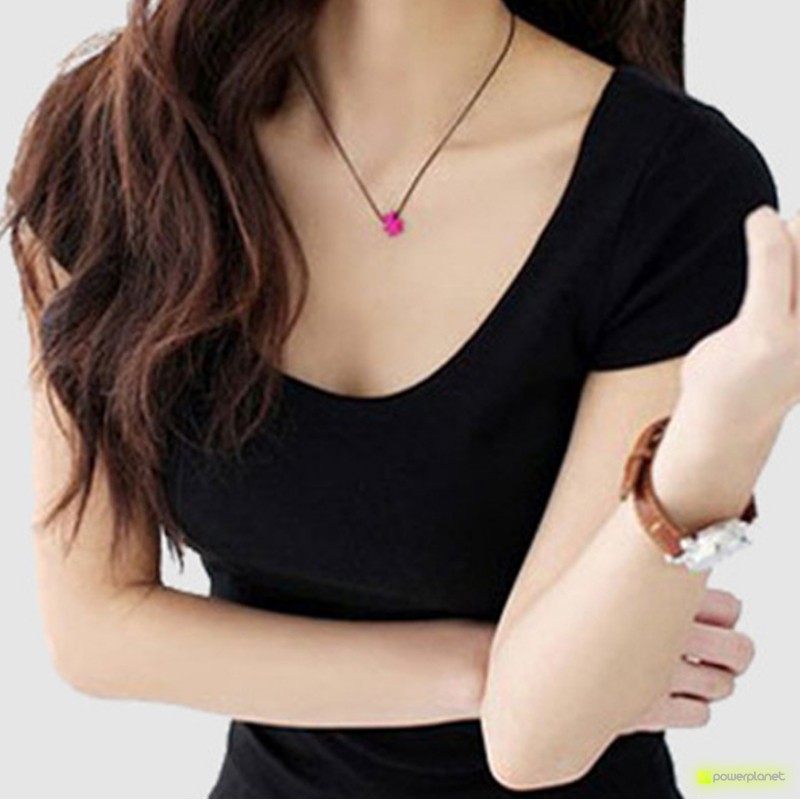 Camisa Preta Básica Scoopneck - Item1