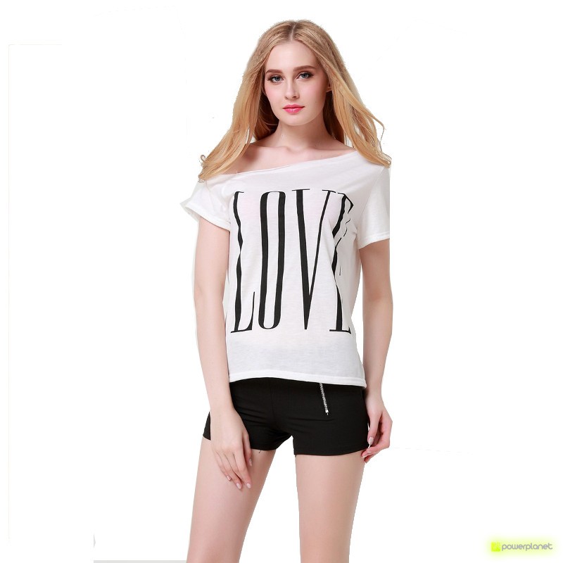 Camisa Print LOVE Branca - Item2