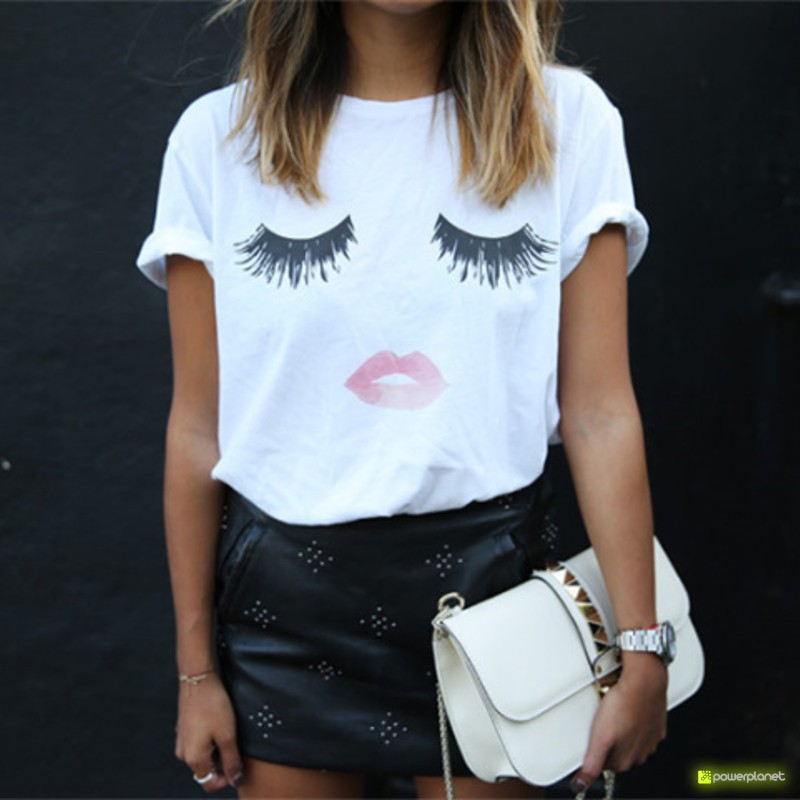 Camiseta Print Beautiful Blanca - Ítem6