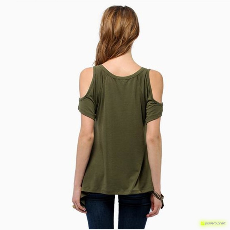 Camisa Verde Ombro Descoberto - Item3