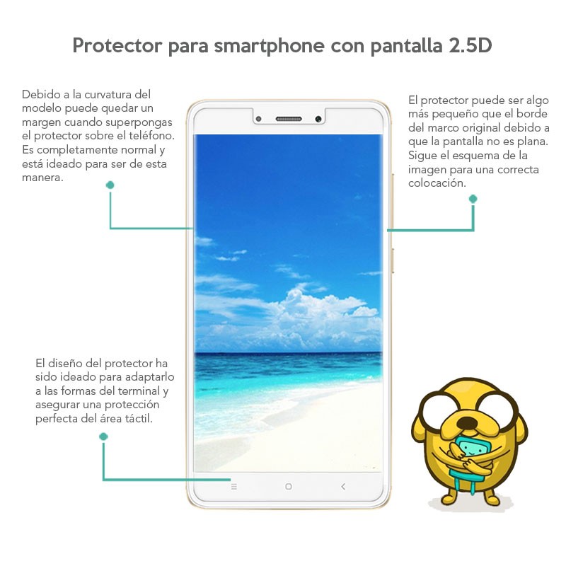 Protetor de vidro temperado Xiaomi Redmi 4 - Item1