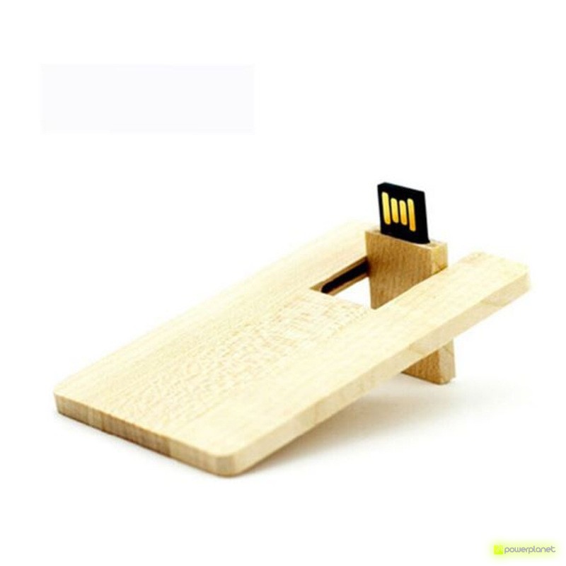 Memoria USB 8GB Wood Card - Item1
