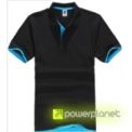 Polo Basic Preto e Azul - Homen - Item